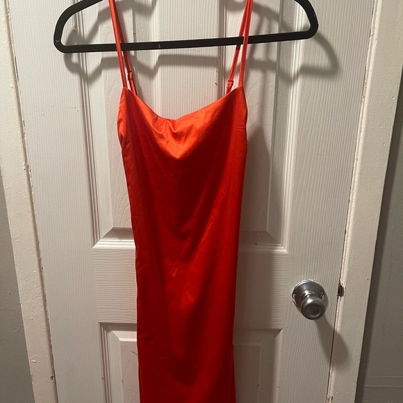 Fashion Nova Bold Orange Dress - Picture 1 of 6